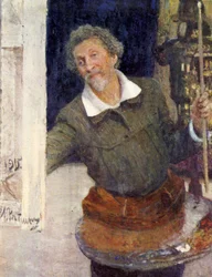Self-Portrait at Work
